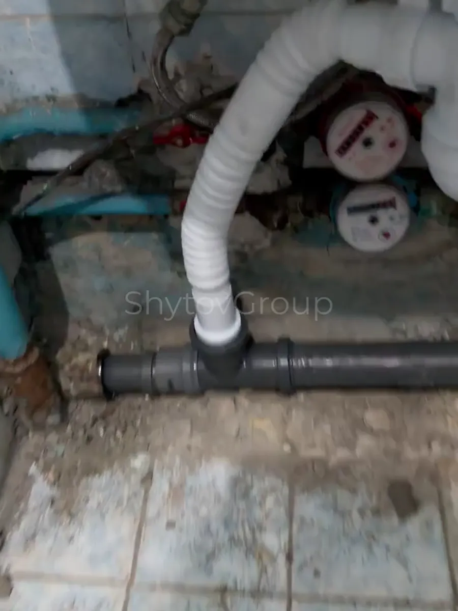 Заміна каналізації під раковиною — виконано майстром ShytovGroup